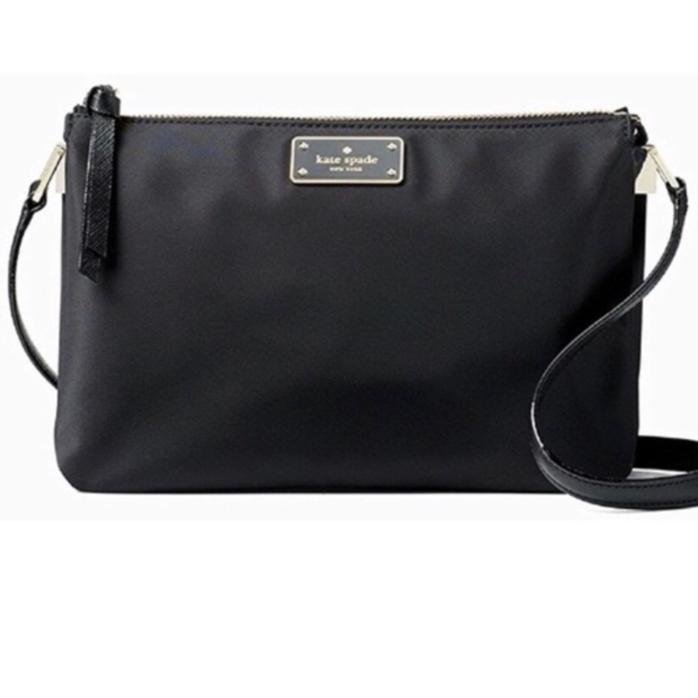 Madelyne Black Nylon Crossbody purse - Picture 2 of 7